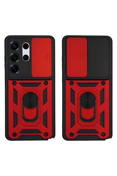 Sonique Θήκη Ring Armor CamPro για Samsung Galaxy S26 Ultra Κόκκινο