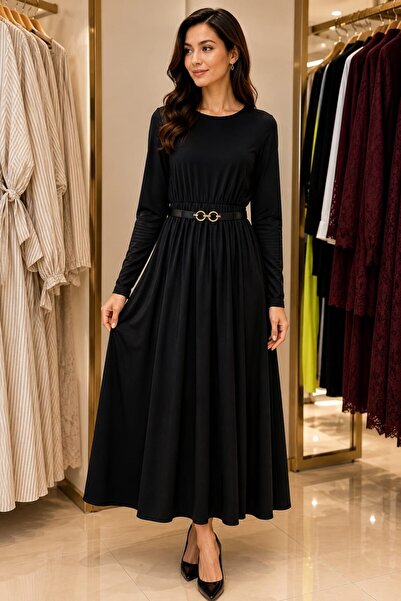 MODA ADEN Women&Kids فستان لونا بحزام