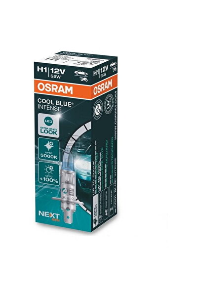 Osram Bec halogen H1 12V 55W CoolBlue Intense (Noua Generație) +100% Lumină, ...