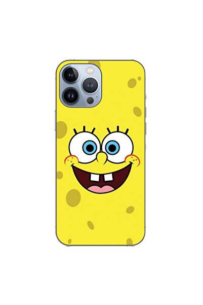 OEM Husa compatibila cu Apple iPhone 13 Pro Max Silicon Gel Tpu Model Spongeb...
