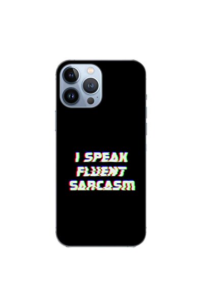 OEM Husa compatibila cu Apple iPhone 13 Pro Max Silicon Gel Tpu Model Sarcasm
