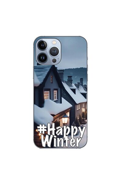 OEM Husa compatibila cu Apple iPhone 13 Pro Max Silicon Gel Tpu Model Happy W...
