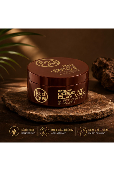 Guis Giyim Ve Kozmetik Orjinal Red One Creative Clay Wax 100 ML Güçlü Tutuş M...