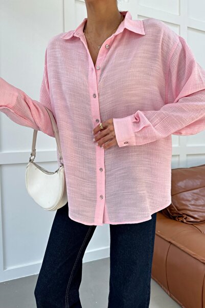 mylove Oversize Flowy Shirt Pink