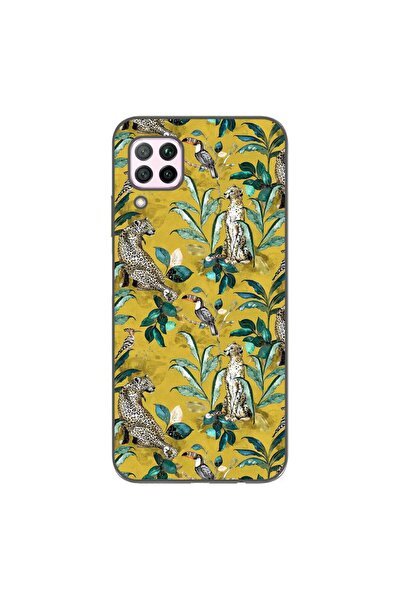 OEM Husa compatibila cu Huawei P40 Lite Silicon Gel Tpu Model Yellow Jungle P...