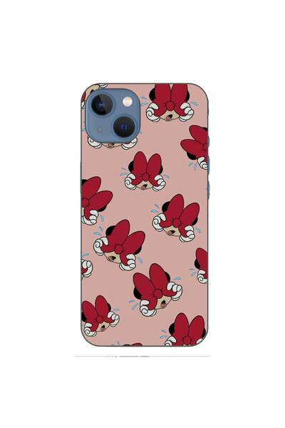 OEM Калъф, съвместим с Apple iPhone 13, от силиконов гел TPU, с десен Мини Ма...
