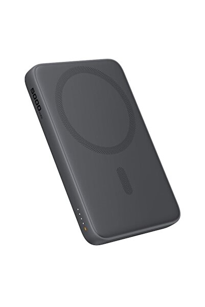 AUKEY Baterie externă Powerbank 5000 mAh, încărcare wireless 15W, PD 20W, gri...