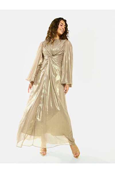 House of Moda By Styli Radiant Twist Drape Evening Maxi Dress