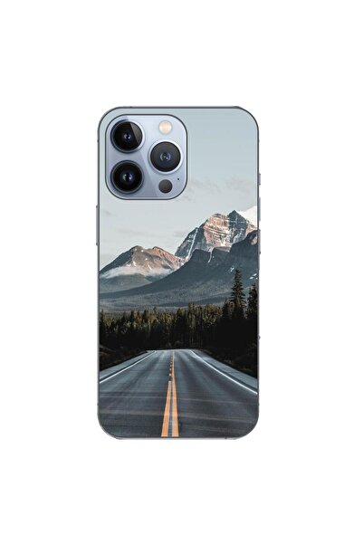 OEM Husa compatibila cu Apple iPhone 13 Pro Silicon Gel Tpu Model Mountain Road