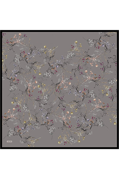 Aker Anthracite 90X90 Silk Twill Scarf