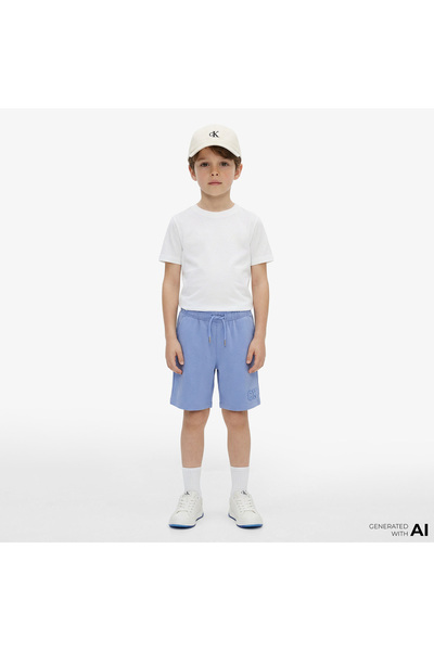 Calvin Klein Relaxed Çocuk Mavi Şort
