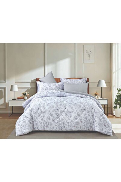 Alhabib bedding Single and Half Microfiber Summer Sheet, White and Metallic, ...