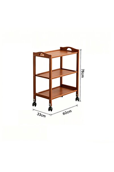 genric Ffd Arabic: Bamboo Kitchen Cart, 3 & 4 Tier Heavy Duty Storage Cart wi...