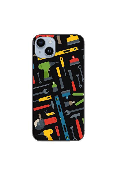 OEM Θήκη συμβατή με Apple iPhone 14 Plus από σιλικόνη gel TPU με σχέδιο εργαλ...