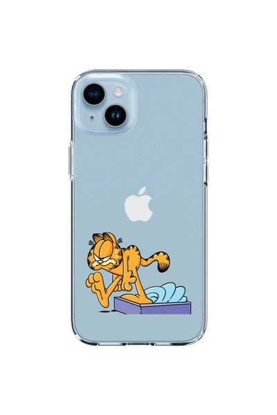 OEM Husa compatibila cu Apple iPhone 14 Plus Silicon Transparenta Model Garfi...