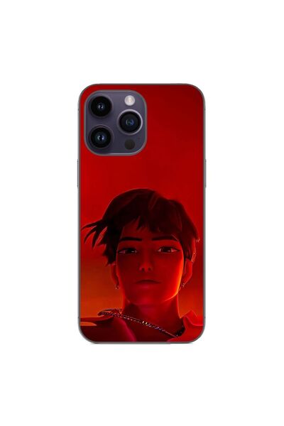 OEM Husa compatibila cu Apple iPhone 14 Pro Max Silicon Gel Tpu Model KPop De...