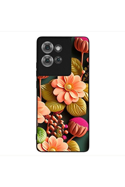 Sonique Θήκη 3D Flower Series για Motorola Edge 50 5G Σομόν
