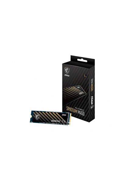 MSI 1Tb Spatium M450 V1 Nvme Pcıe Gen4 X4 Okuma 3400Mb – Yazma 2400Mb M.2 Ssd...