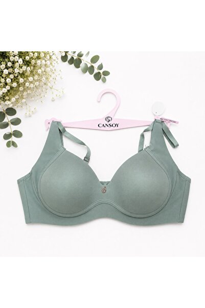 cansoy lingerie حمالة صدر بدون أسلاك مقطوعة بالليزر: (مقاس ضيق)