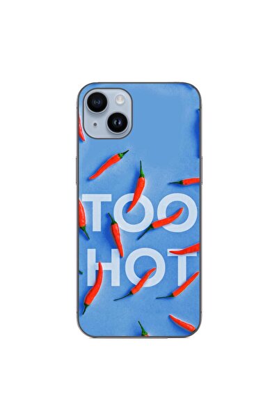 OEM Husa compatibila cu Apple iPhone 15 Plus Silicon Gel Tpu Model Mesaj Too Hot