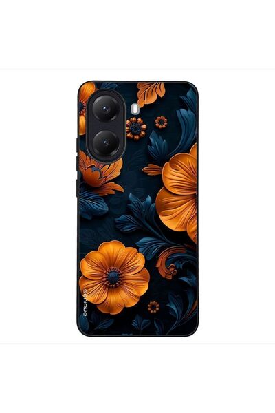 Sonique Θήκη 3D Flower Series για Xiaomi Poco X7 Pro 5G Πορτοκαλί 01