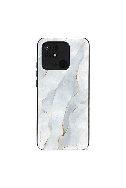 Sonique Θήκη Marble Series για Xiaomi Redmi 10C Λευκό 01