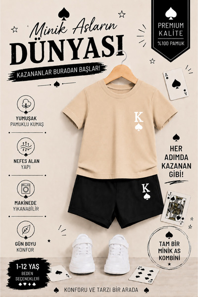 OVERMAX K ♠   Set pentru copii cu imprimeu KMAÇA – Combinație din 2 piese: tr...