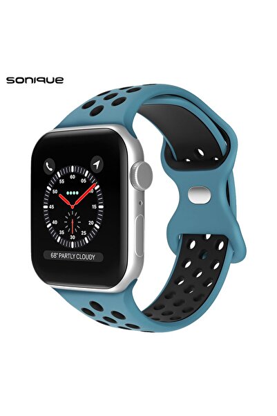 Sonique Λουράκι Σιλικόνης Sport για Apple Watch (38/40/41MM) Μπλε/Μαύρο