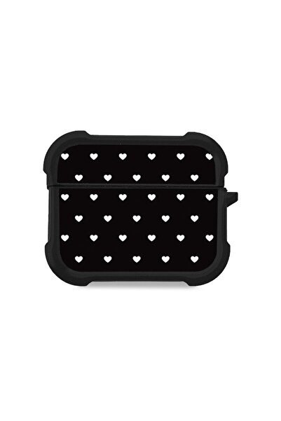 Sonique Θήκη Σιλικόνης Heart Series για AirPods Pro / Pro 2 Μαύρο 02