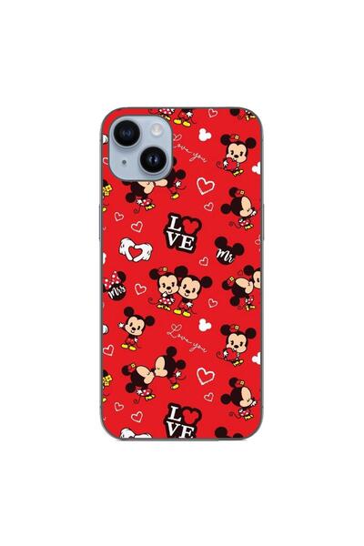 OEM Θήκη συμβατή με Apple iPhone 15 Plus, από σιλικόνη gel TPU, με σχέδιο Mic...