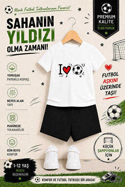 OVERMAX I ❤️   Goal Printed Kids' Set – T-Shirt & Shorts 2-Piece Combination ...