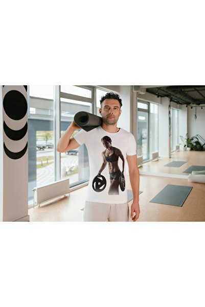 Inscriptie Tricou Fitness pentru Sală Gym Workout Bodybuilding Bumbac 100% Un...