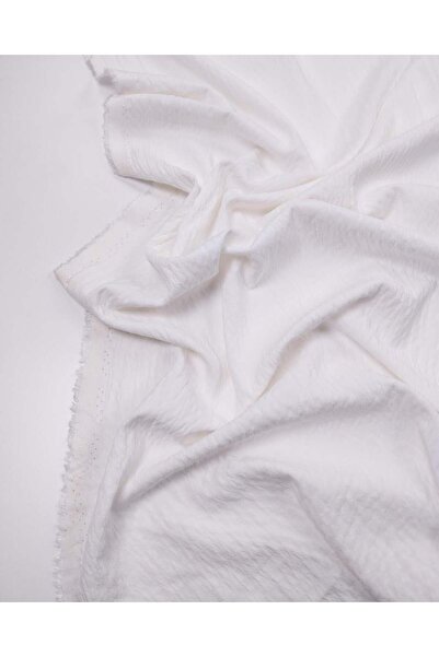 Kumaş Parça Ecru Viscose Blended Woven Fabric, Thin and Soft, Flowing, Suitab...