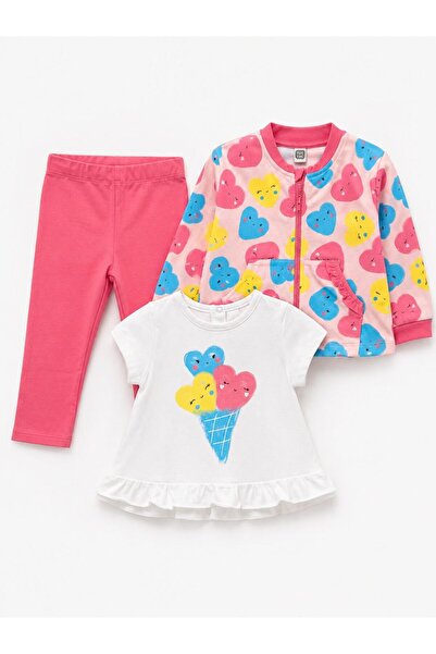 Tuc Tuc Baby Girl Ice Cream Themed Set 6-24 Months Pink