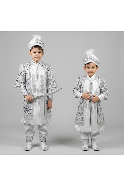 Ceyyiz Luxurious Silver Glitter Circumcision Outfit Set - Prince Circumcision...