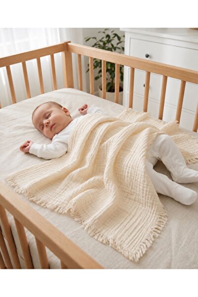 Boho Piccolo 4 Layer 100% Cotton 115 X 115 cm Muslin Baby and Child Blanket