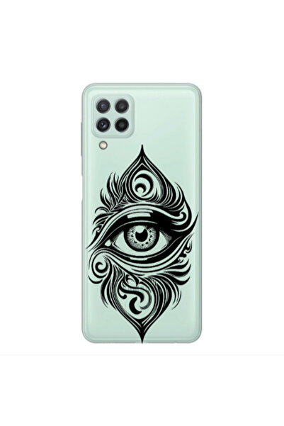 Other Samsung M32 Eye patterned drawing Transparent Silicone TPU Θήκη