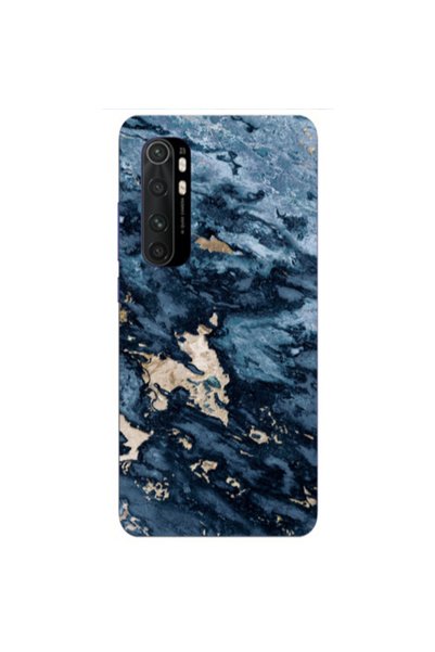 Other Xiaomi Mi Note 10 Lite Marble Blue Gold Transparent Silicone TPU Θήκη