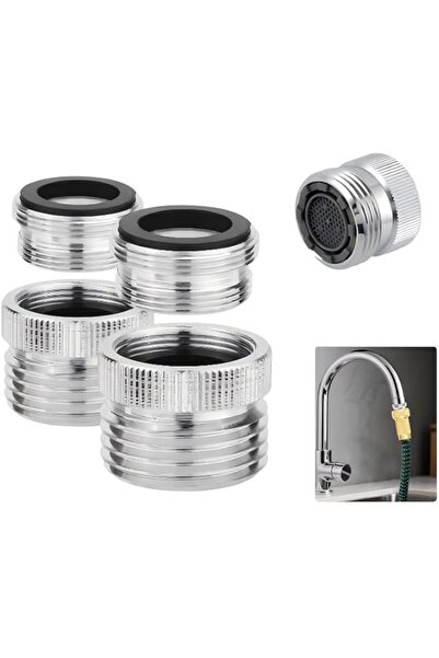The Bros 2 Pack Brass Faucet To Hose Adapter for Kitchen