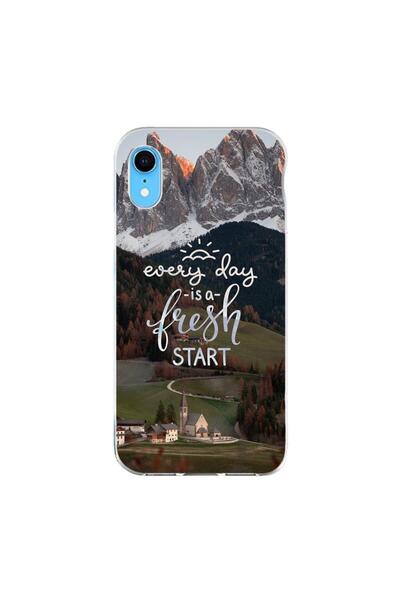 OEM Husa compatibila cu Apple iPhone XR Silicon Gel Tpu Model Mesaj Fresh Start