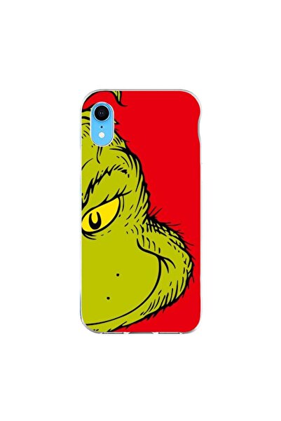 OEM Husa compatibila cu Apple iPhone XR Silicon Gel Tpu Model Craciun Grinch ...