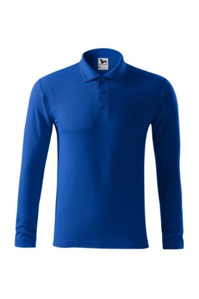Malfini Tricou polo bărbați, Pique Polo LS 221, Albastru 2XL