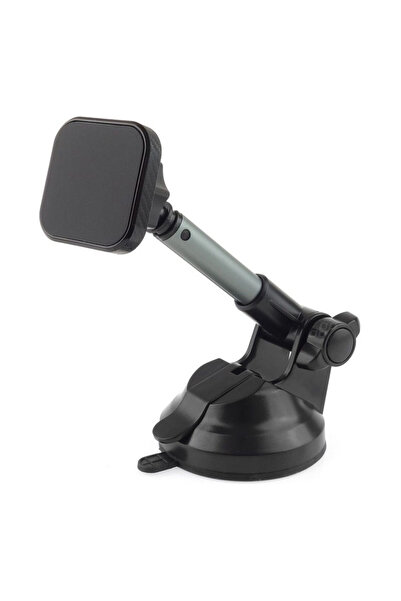 AMIO Suport magnetic auto pentru telefon, cu brat telescopic 126-198mm, rotir...