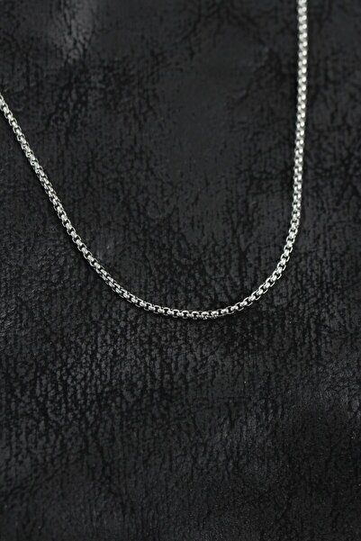 norsary 316L Steel Silver Color Thin Venetian Chain Model Men's Necklace