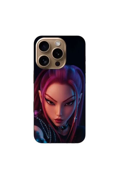 OEM Husa compatibila cu Apple iPhone 16 Pro Silicon Gel Tpu Model KPop Demon ...