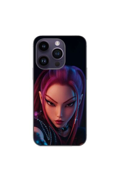 OEM Husa compatibila cu Apple iPhone 15 Pro Silicon Gel Tpu Model KPop Demon ...