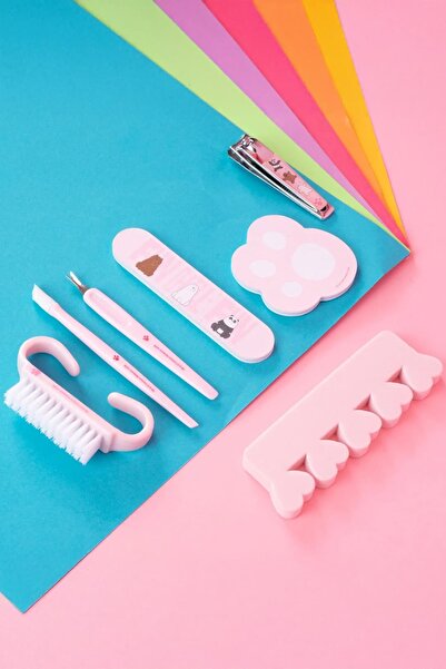 Miniso We Bare Bears Lisanslı Manikür Seti – Profesyonel Tırnak Bakım Seti