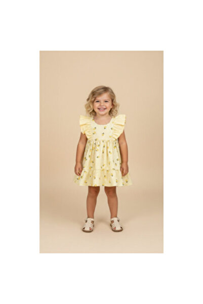SWEET BABY Plaid dress with lemons