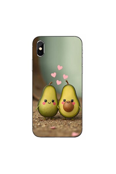 OEM Θήκη συμβατή με Apple iPhone XS από σιλικόνη gel TPU με σχέδιο Kawaii Αβο...