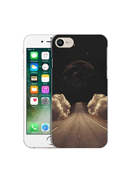 OEM Husa compatibila cu Apple iPhone 7 Silicon Gel Tpu Model Moon Road